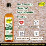 Hayes & Co. Cold Pressed Sesame Oil | 100% Pure & Natural | Premium Quality Gingelly (Til) Oil | Traditional Cold Extracted | No Added Chemicals or Preservatives