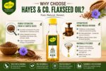 Hayes & Co. Cold Pressed Flaxseed Oil – 100% Pure & Natural | Rich in Omega-3 | Wood Pressed - Image 2