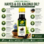 Hayes & Co. Cold Pressed Kalonji Oil (Black Seed Oil) | 100% Pure & Natural | Wooden Cold Pressed - Image 6
