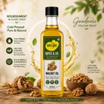 Hayes & Co. Cold Pressed Walnut Oil | 100% Pure & Natural | Wood Pressed | Chemical Free
