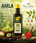 Herbal Amla Hair Oil – Natural Hair Care Oil for Stronger, Shinier & Healthier-Looking Hair