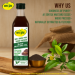 Hayes & Co Cold Pressed Black Mustard Oil | (Kachi Ghani) | 100% Pure, Unrefined & Natural | Chemical-Free Edible Cooking Oil - Image 3