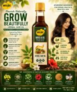 Herbal Hair Oil – Natural Hair Growth & Nourishment Oil with Ayurvedic Herbs